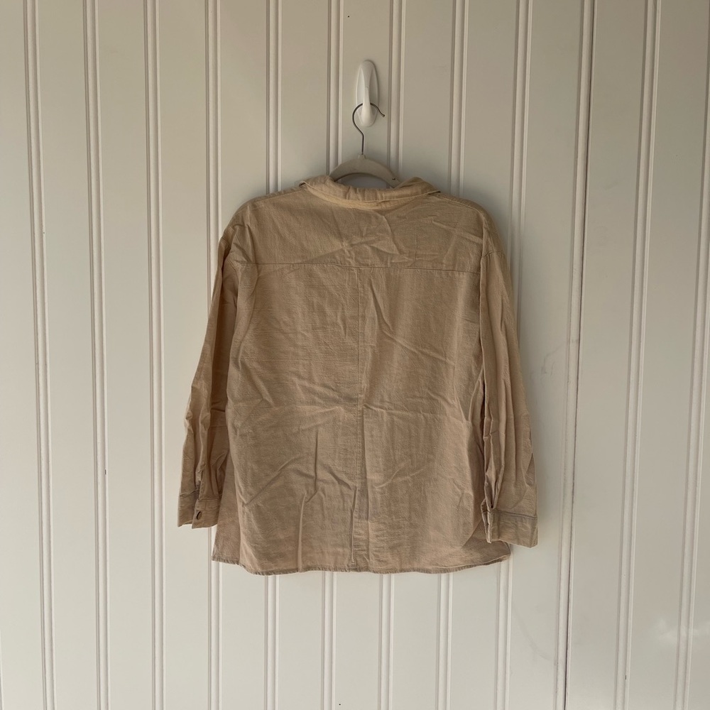 Tan Button Down - Picture 4 of 4